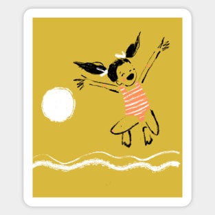 Yellow Sunshine Summer Sticker